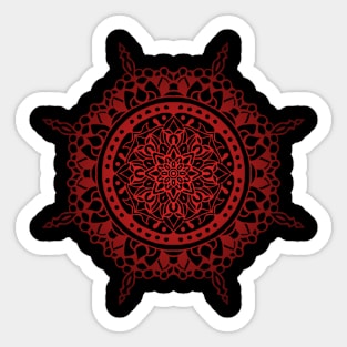 Red mandala Sticker